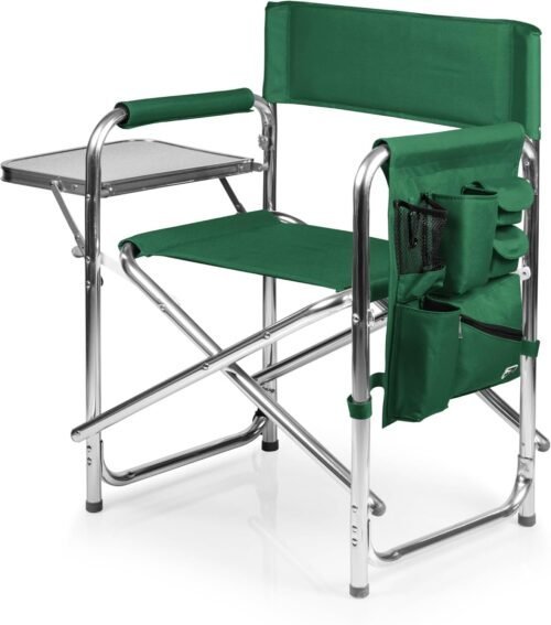 Sports Chair with Side Table, Beach Chair, Camp Chair for Adults,