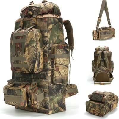 100L Camping Hiking Backpack  Rucksack Military Camping Backpacking Daypack